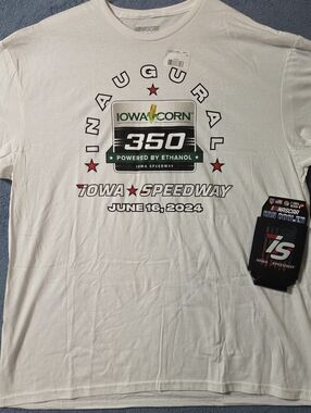 New- Nascar 2024 Iowa Corn 350 2XL Shirt & Drink Koozie XXL